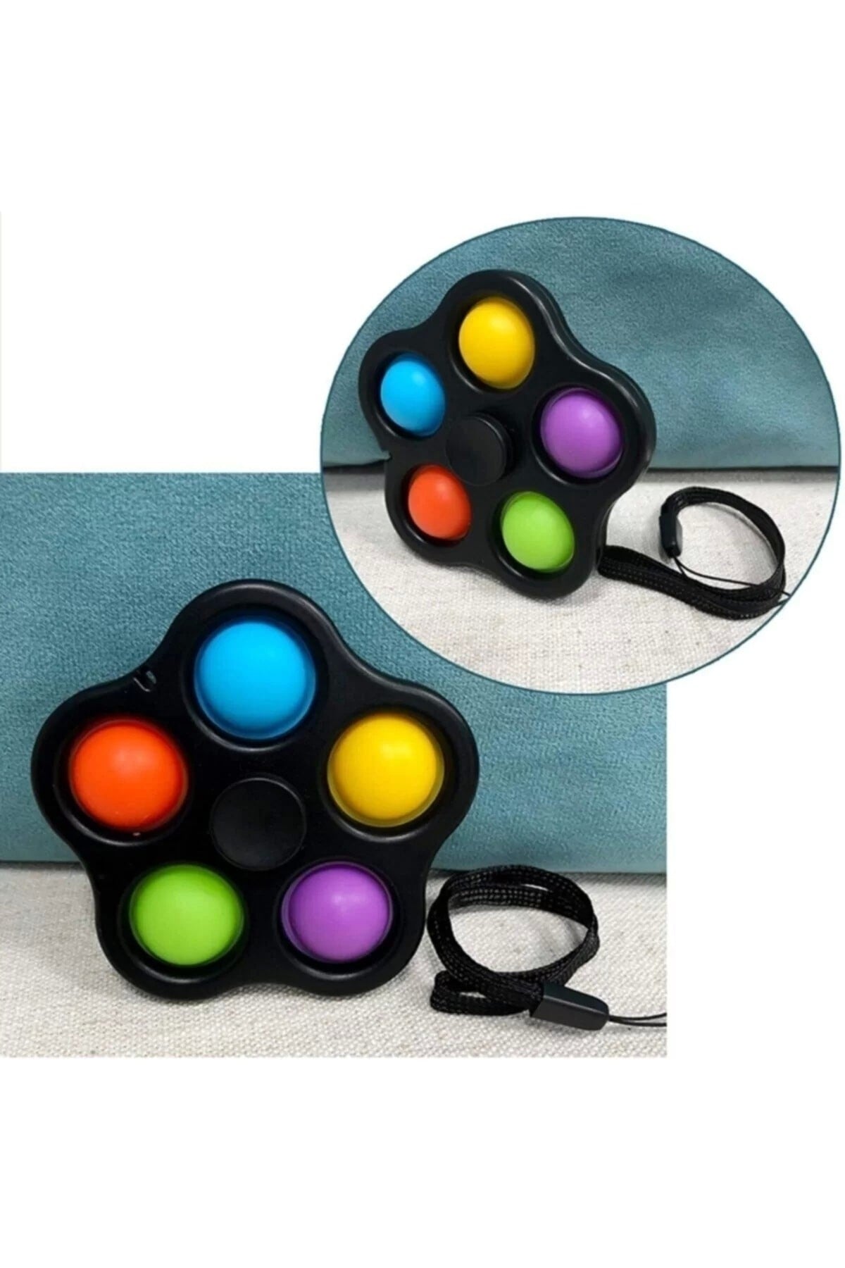 Ipli Pop-it Stres Çarkı, Duyusal Stres Çarkı, Renkli Pop-it Stres Çarkı, Fidget Duyusal Oyuncaklar