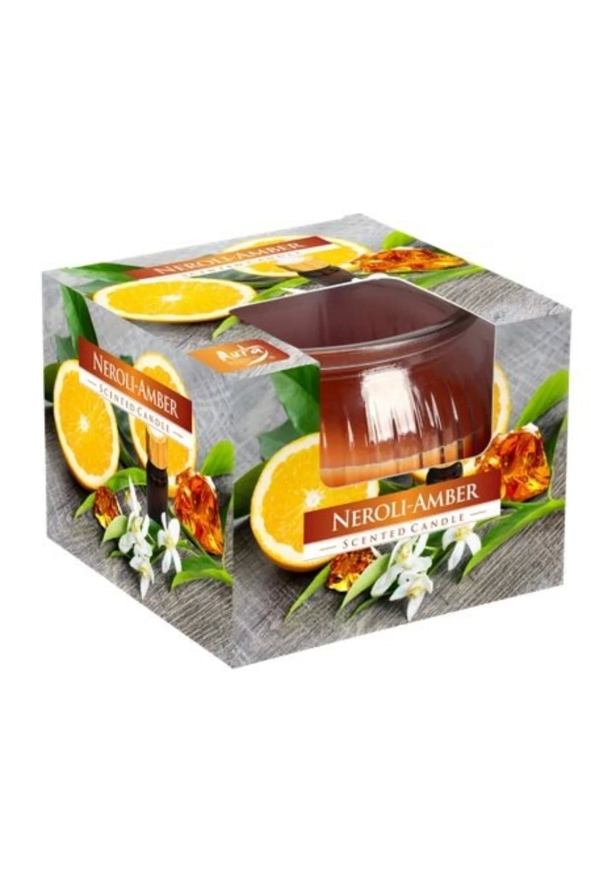 Cam Kavanozda Neroli Amber Kokulu Mum