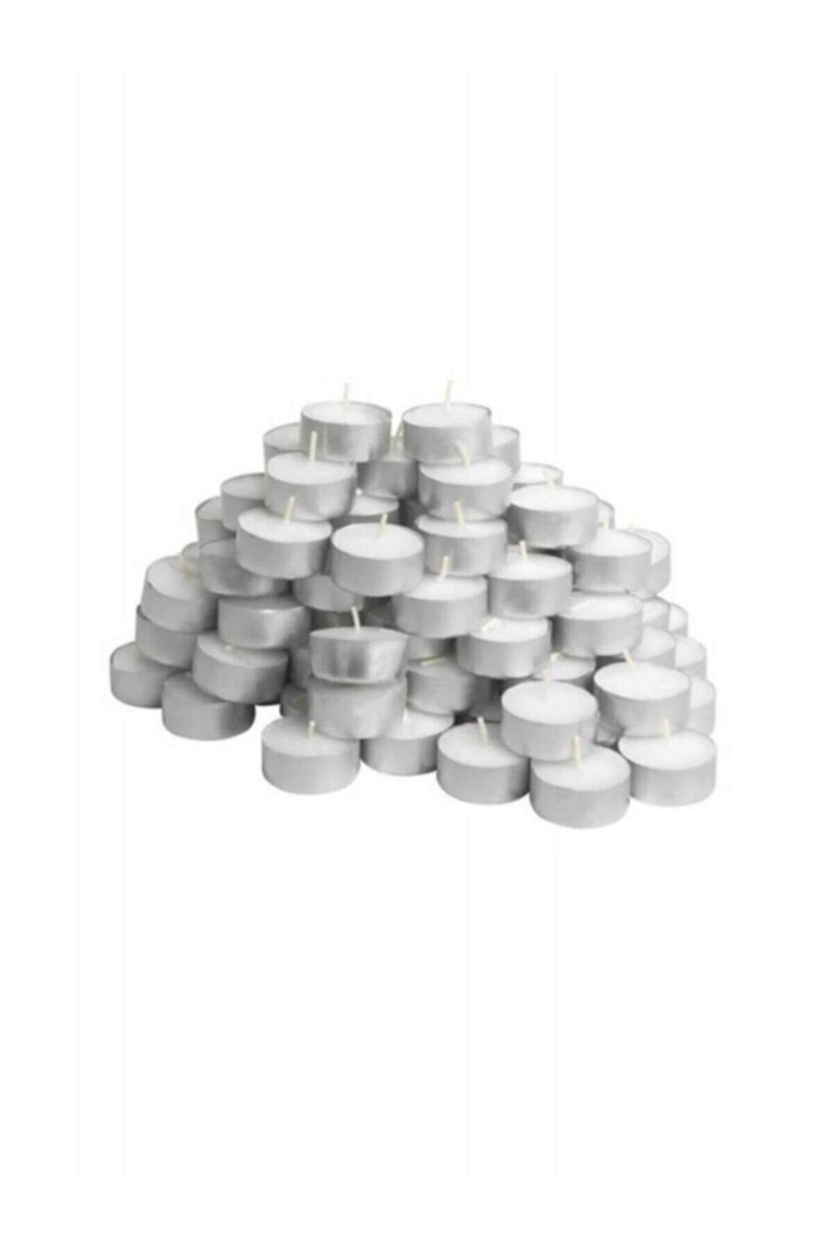 Beyaz Tealight Mum 50 Adet.