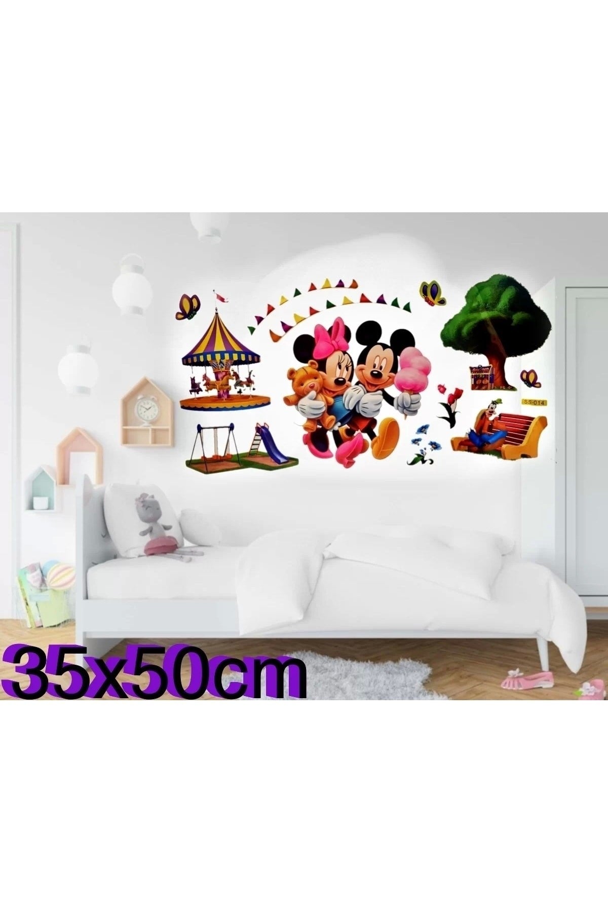Mickey Fare Temalı Çocuk Odası Duvar Sticker Miki