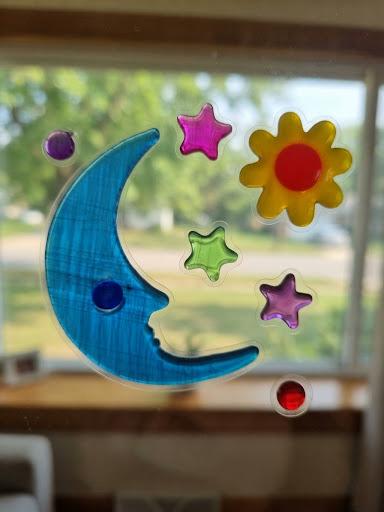 3 Boyutlu Ay Figürlü Duvar Sticker, Ay Yıldız Figürlü Sticker